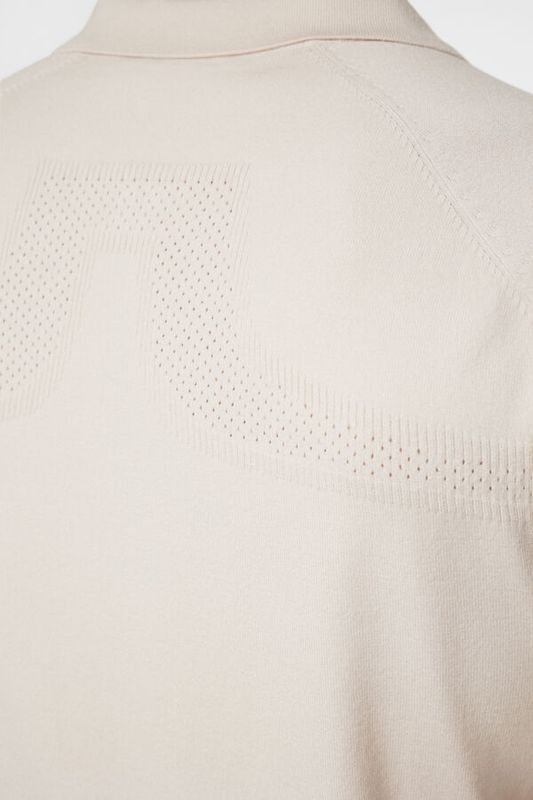 MARTINES KNITTED POLO SHIRT Moonbeam