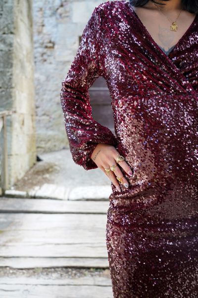 Hovedbilde SCARLETT DRESS Bordeaux