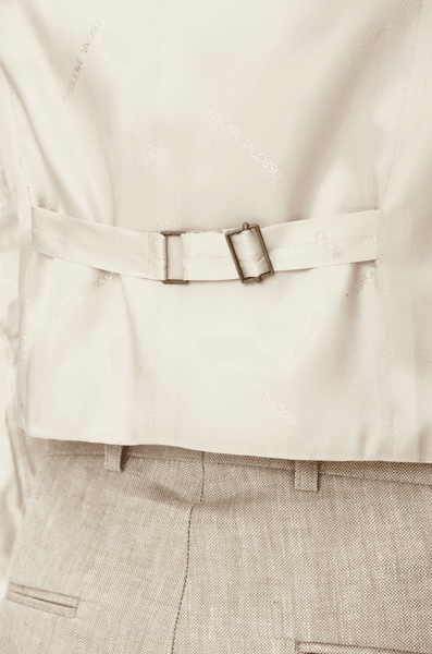 Hovedbilde CARLO DRESSVEST I LIN Beige