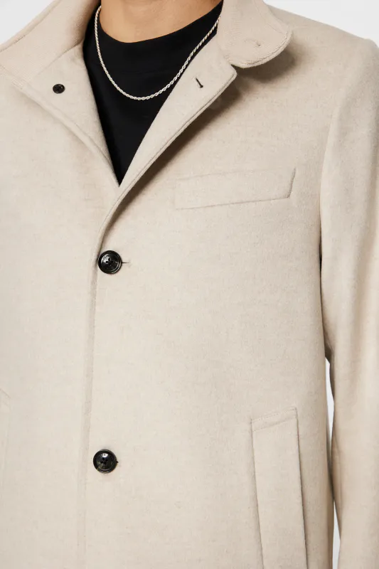 JESSE MELTON CASHMERE COAT MOONBEAM