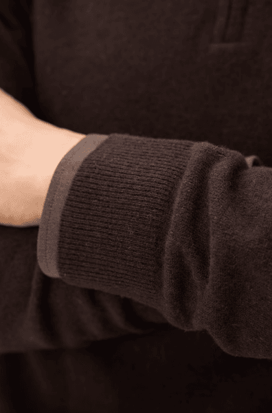 Hovedbilde PATTON HALF ZIP Brown Flannel