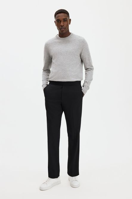 Hovedbilde COTTON MERINO SWEATER Light Grey Melange