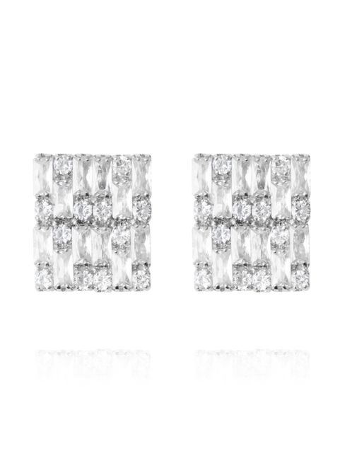 Hovedbilde EVELYNE EARRINGS Rhodium Crystal