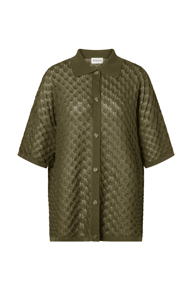 Hovedbilde MOA KNITTED SHIRT Dusty Olive