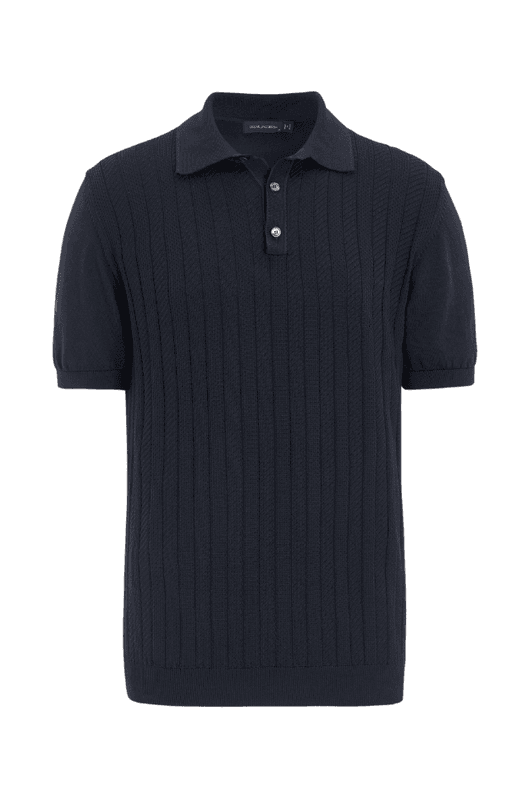 BARTO STRIPE POLOSHIRT Night Blue