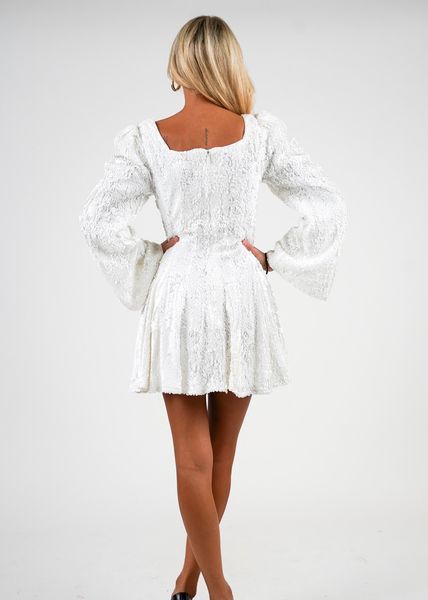 Hovedbilde SOPHIE SEQUIN DRESS White