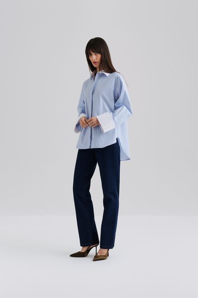 Hovedbilde CLASSIC POPLIN SHIRT Light Blue Stripe