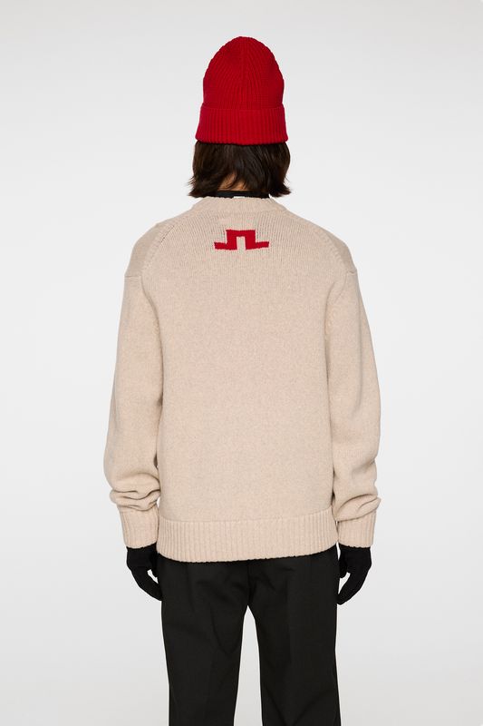 FABIAN GRAPHIC KNIT SWEATER Moonbeam