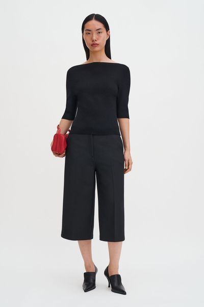 Hovedbilde BOATNECK RIB TOP Black