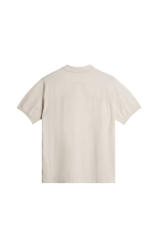 MARTINES KNITTED POLO SHIRT Moonbeam