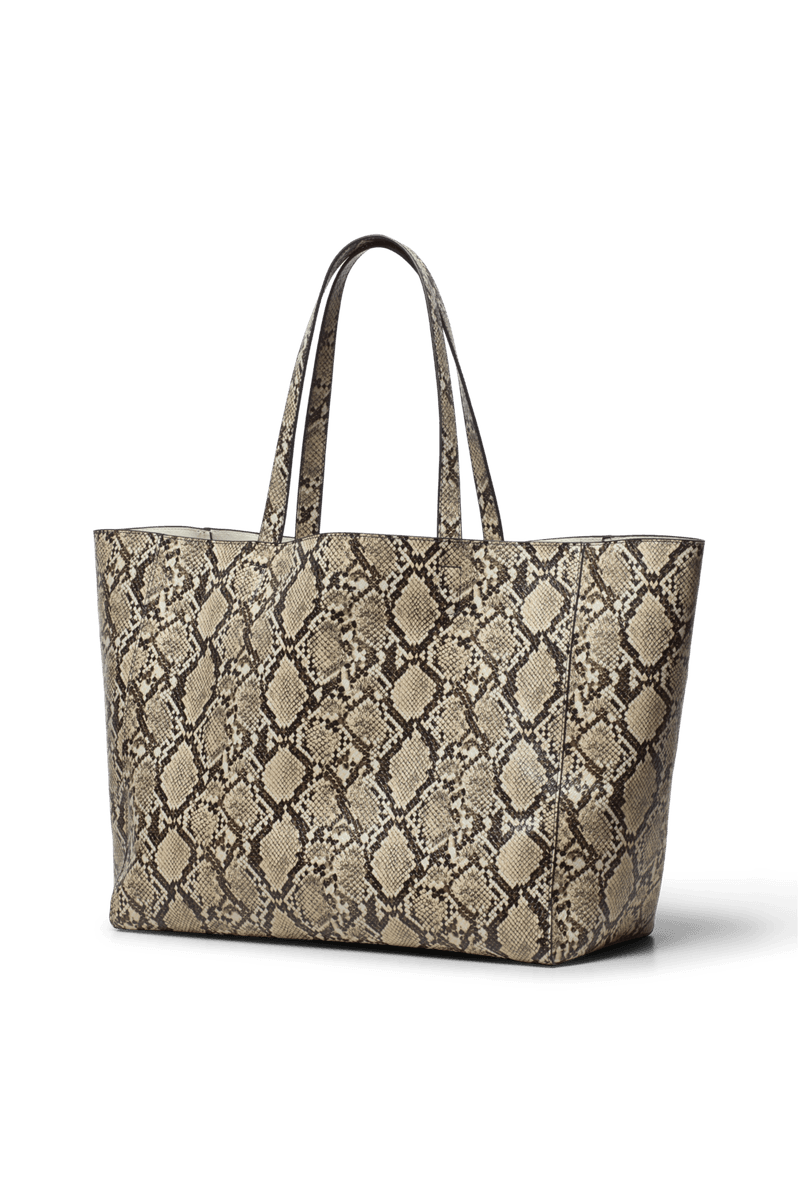 YACHT BAG Beige Snake