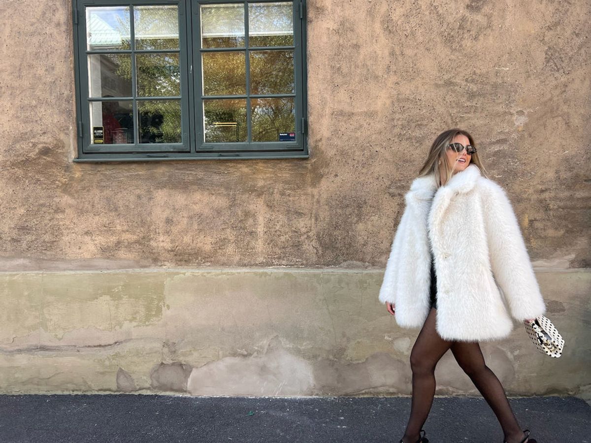 MAYA FAUX FUR White