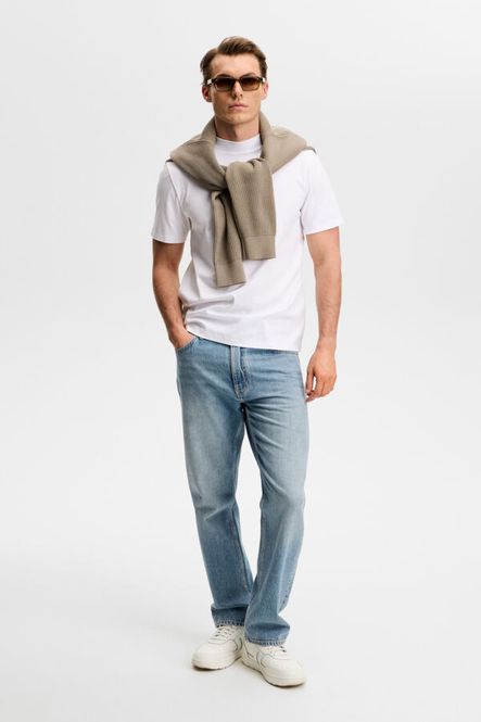 Hovedbilde ACE MOCK NECK T-SHIRT White