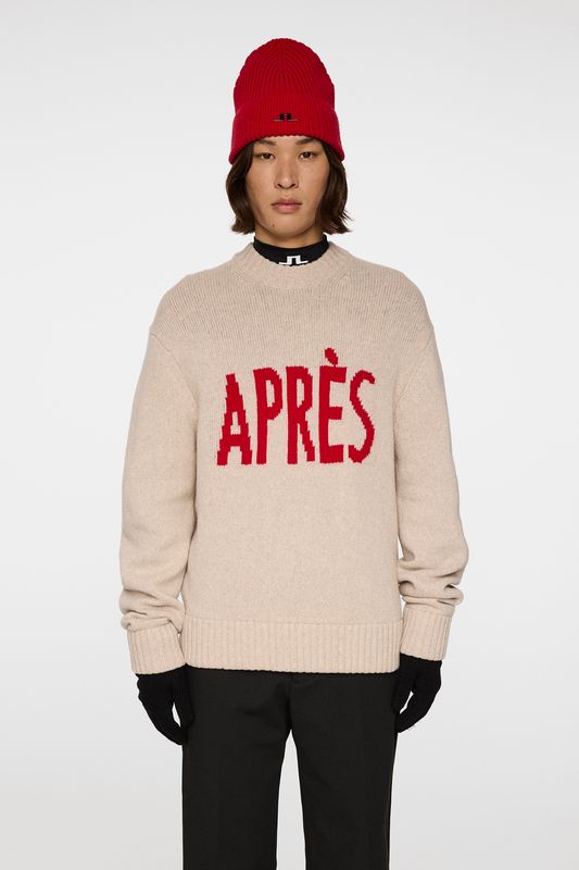FABIAN GRAPHIC KNIT SWEATER Moonbeam