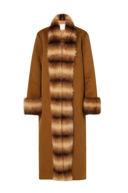 Hovedbilde ANOUK YVE FAUX FUR WOOL COAT Camel