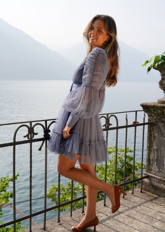 AURORA DRESS Blueberry