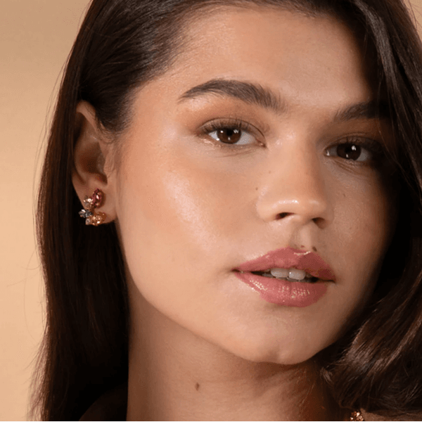 Hovedbilde CLARE EARRINGS Gold Autumn Bloom Combo