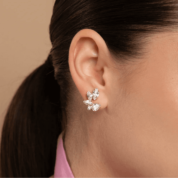 Hovedbilde CLARE EARRINGS Gold Crystal