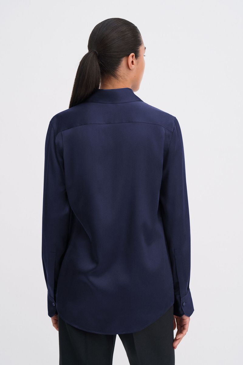 SILK SHIRT Navy