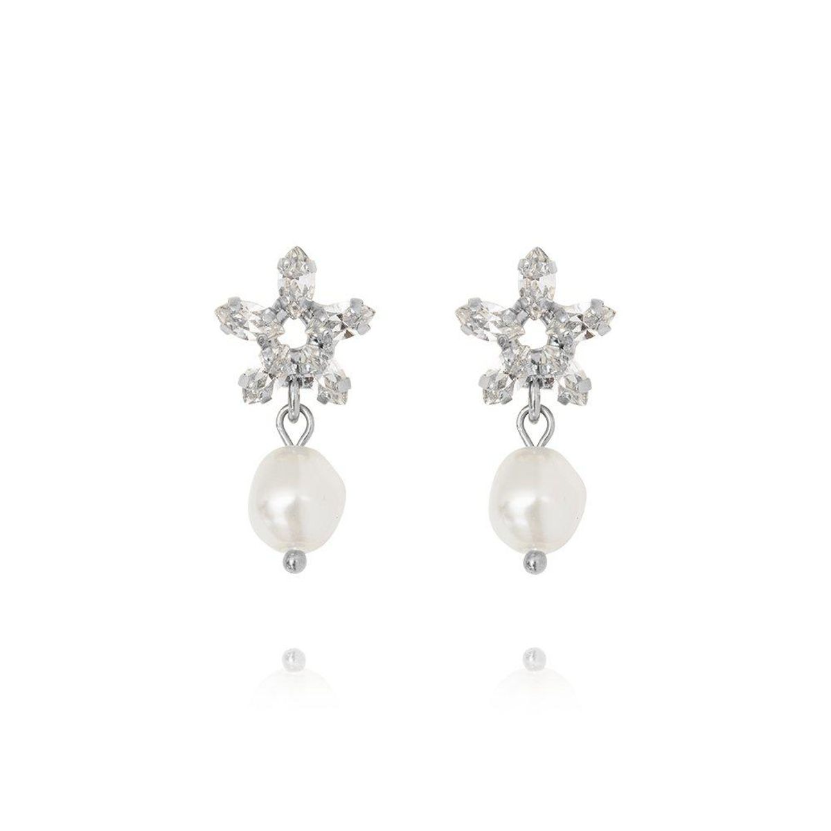 EMMY EARRINGS RHODIUM