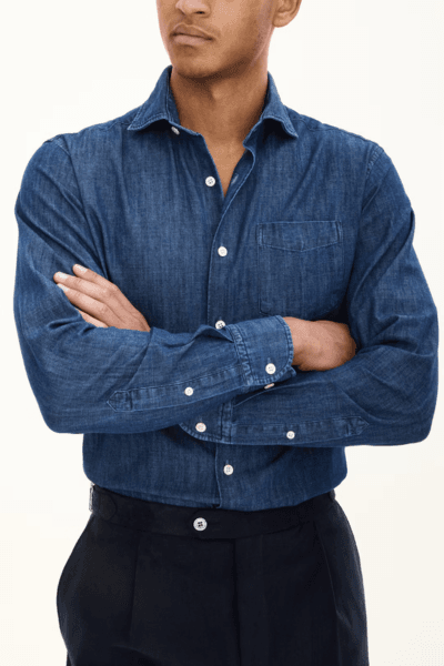 Hovedbilde REGULAR FIT DENIMSKJORTE Dark Indigo