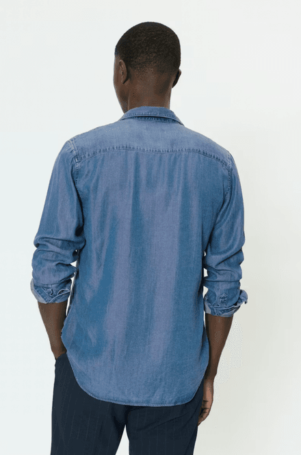 Hovedbilde MARC SHORT DENIMSKJORTE Medium Blå 