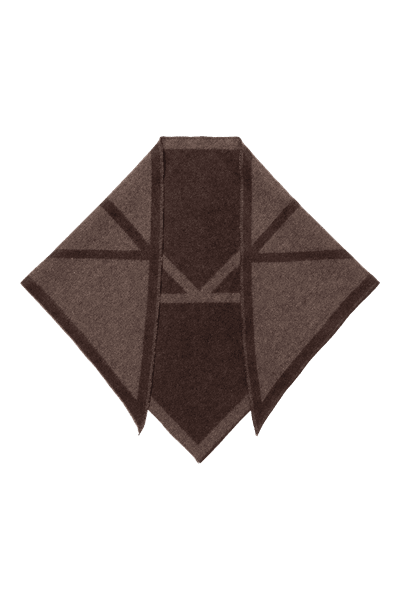 Hovedbilde TRIANGLE SCARF SMALL Cacao/Tobacco