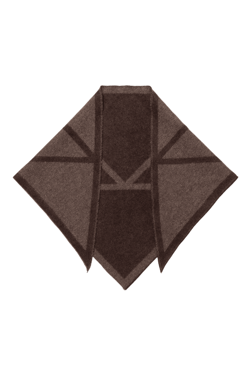 TRIANGLE SCARF SMALL Cacao/Tobacco