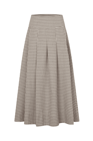 Hovedbilde SHALINA SKJØRT Tiramisu Checks