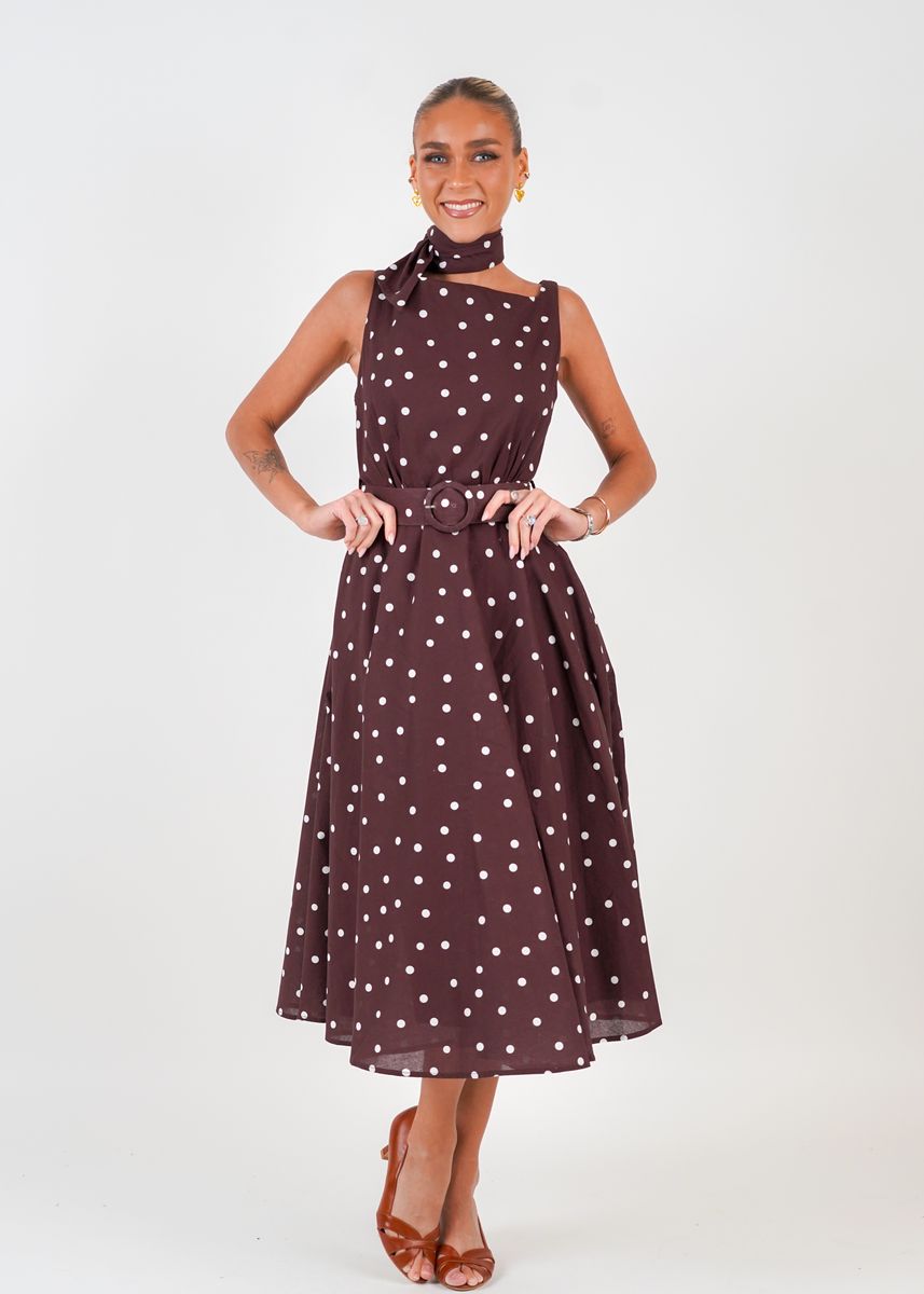 TIFFANY DRESS Brown