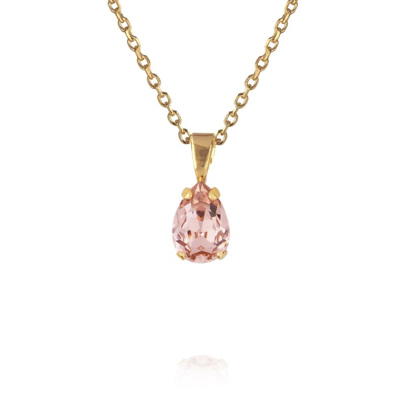 PETITE DROP NECKLACE Vintage Rose