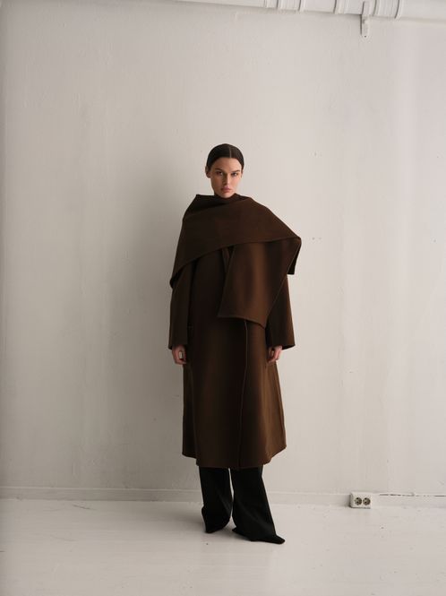 Hovedbilde CAPE COAT Brown