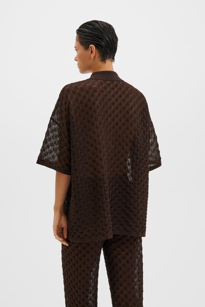 Hovedbilde MOA KNITTED SHIRT Chocolate