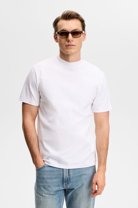 Hovedbilde ACE MOCK NECK T-SHIRT White