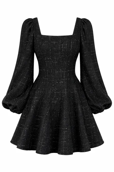 Hovedbilde SOPHIE TWEED DRESS Black