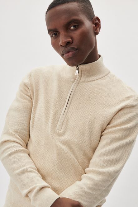 Hovedbilde MALAGOON HALF ZIP Oyster Gray Melange