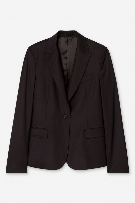 SASHA COOL WOOL BLAZER Dark Chocolate