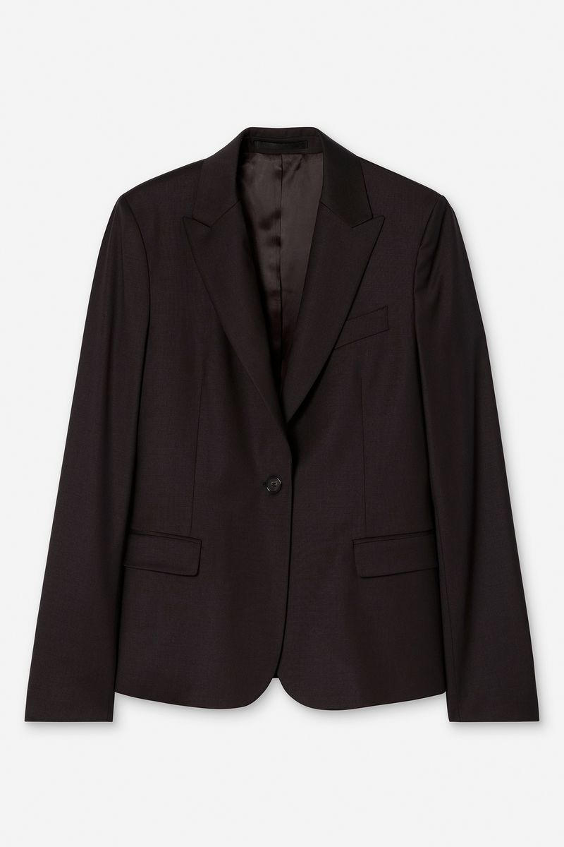 SASHA COOL WOOL BLAZER Dark Chocolate