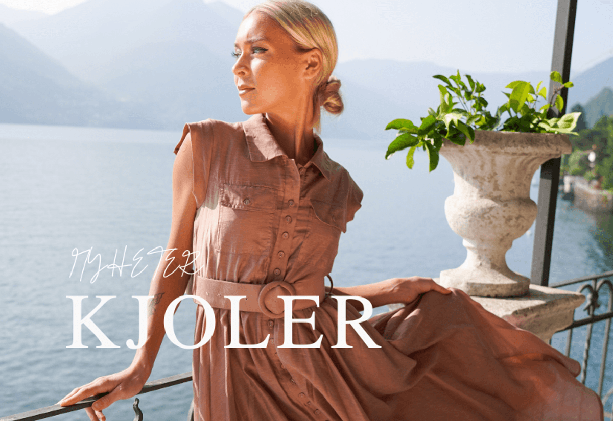 Modell ved innsjø i sommerkjole fra Golightly