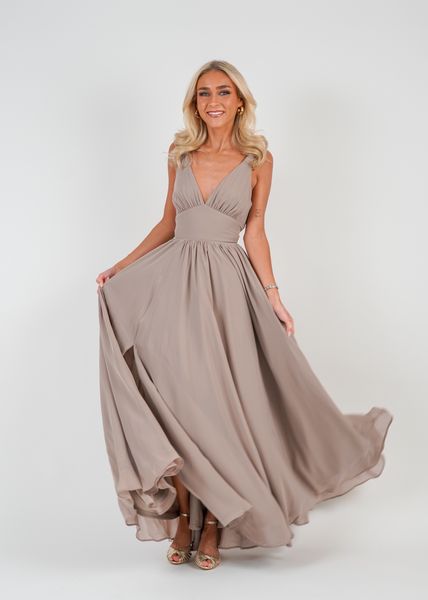 Hovedbilde ALISA MAXIKJOLE Lys Brun