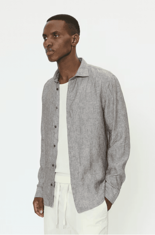 MARC SHORT LINSKJORTE Brun