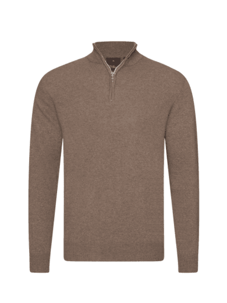 Hovedbilde PATTON HALF ZIP Walnut Beige